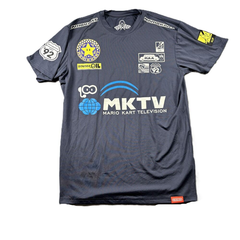 Nintendo Super Mario Kart Television MKTV Jersey T-Shirt Nintendo Small M239